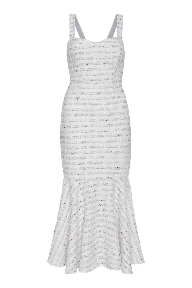 Women MISA Los Angeles Dresses ELKE DRESS Winter White