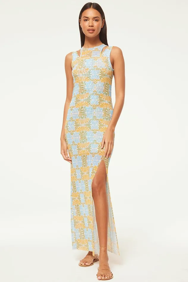 Women MISA Los Angeles Dresses FERNANDA DRESS Citrus Slice