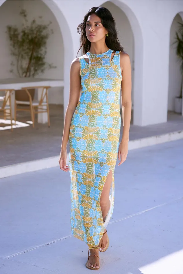 Women MISA Los Angeles Dresses FERNANDA DRESS Citrus Slice