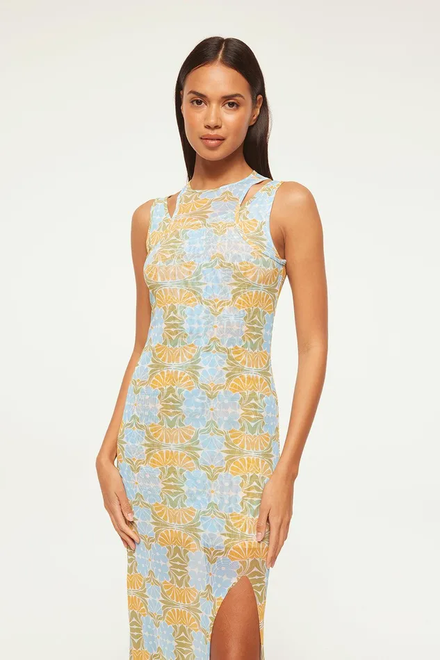 Women MISA Los Angeles Dresses FERNANDA DRESS Citrus Slice