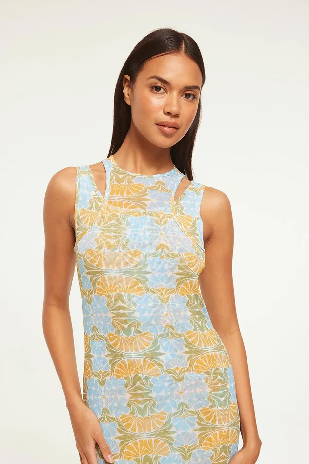 Women MISA Los Angeles Dresses FERNANDA DRESS Citrus Slice