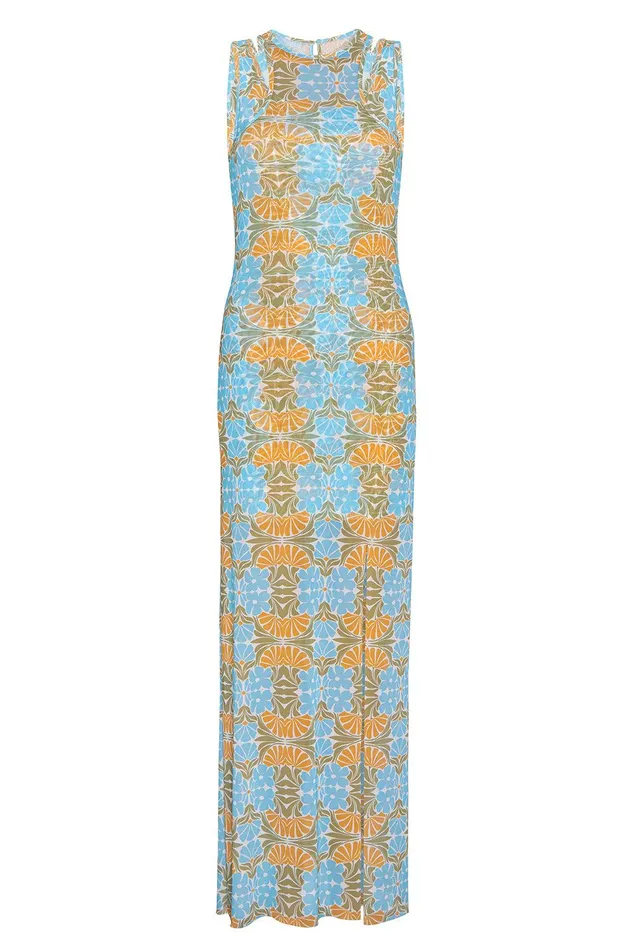 Women MISA Los Angeles Dresses FERNANDA DRESS Citrus Slice