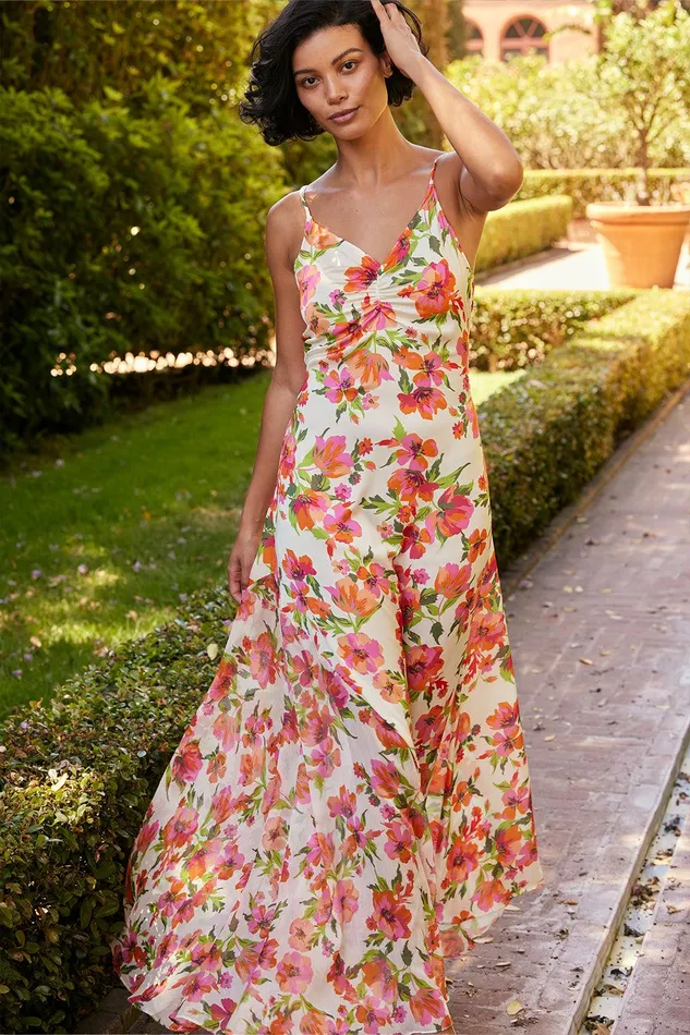 Women MISA Los Angeles Dresses NEGINE DRESS Palmarei Blooms Mix