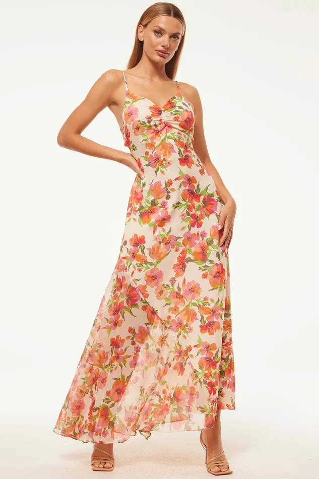 Women MISA Los Angeles Dresses NEGINE DRESS Palmarei Blooms Mix