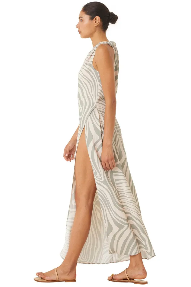 Women MISA Los Angeles Dresses PERSEPHONE DRESS Abstract Zebra