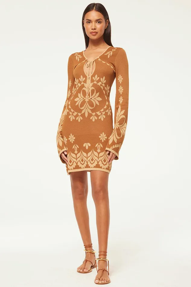 Women MISA Los Angeles Dresses SAHAR DRESS Pink Flora Santiago