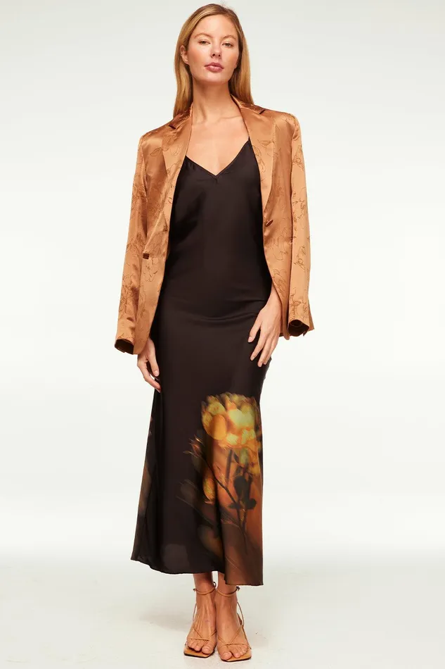 Women MISA Los Angeles Jackets LAUREN BLAZER Straw Jacquard