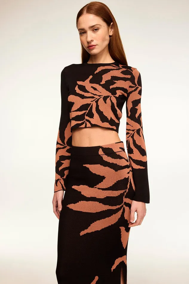 Women MISA Los Angeles Knits AMILA TOP Fernal Glow