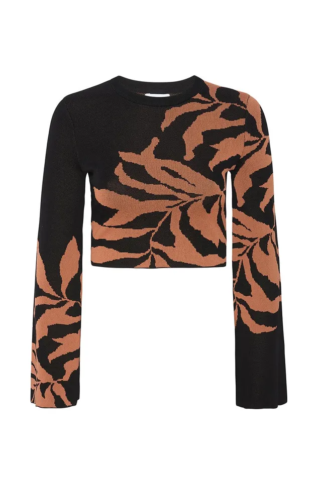 Women MISA Los Angeles Knits AMILA TOP Fernal Glow