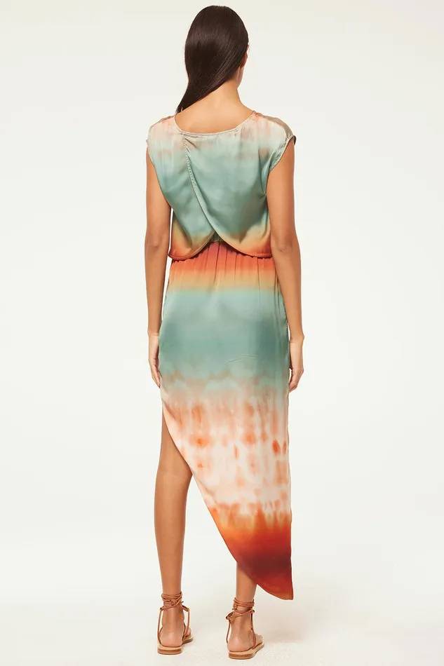 Women MISA Los Angeles Matching Sets FRANKA SKIRT Carnelian Ombre