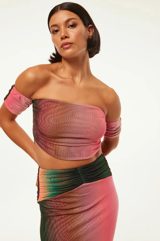 Women MISA Los Angeles Tops DAVINA TOP Cali Ombre