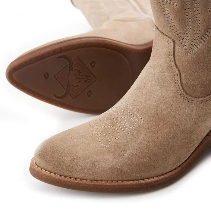 Women Moda In Pelle MidCalf Boots Fanntine Stone Suede