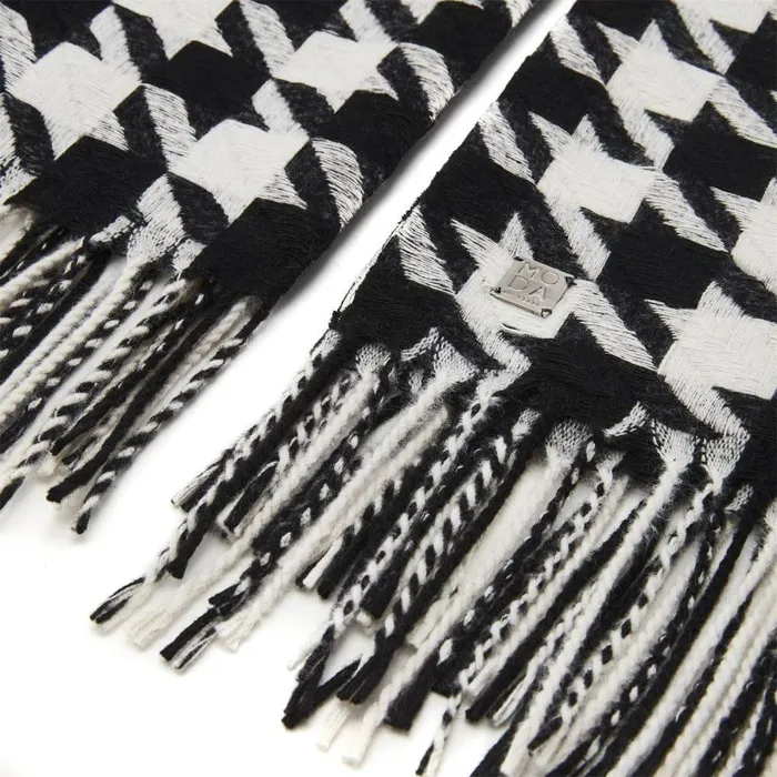 Women Moda In Pelle Scarves Bellascarf BlackWhite Textile Women Moda In Pelle Scarves Bellascarf BlackWhite Textile