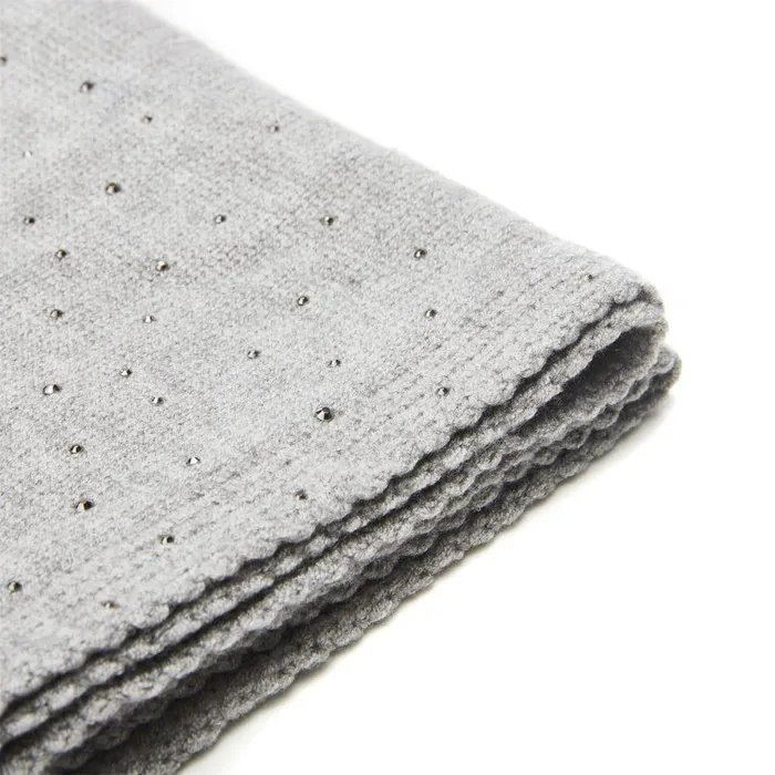 Women Moda In Pelle Scarves Praticioscarf Grey Textile Women Moda In Pelle Scarves Praticioscarf Grey Textile