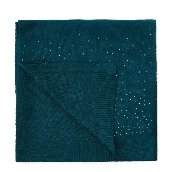 Women Moda In Pelle Scarves Praticioscarf Teal Textile Women Moda In Pelle Scarves Praticioscarf Teal Textile