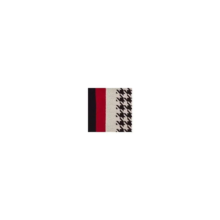 Women Moda In Pelle Scarves Serenascarf Black Red Textile