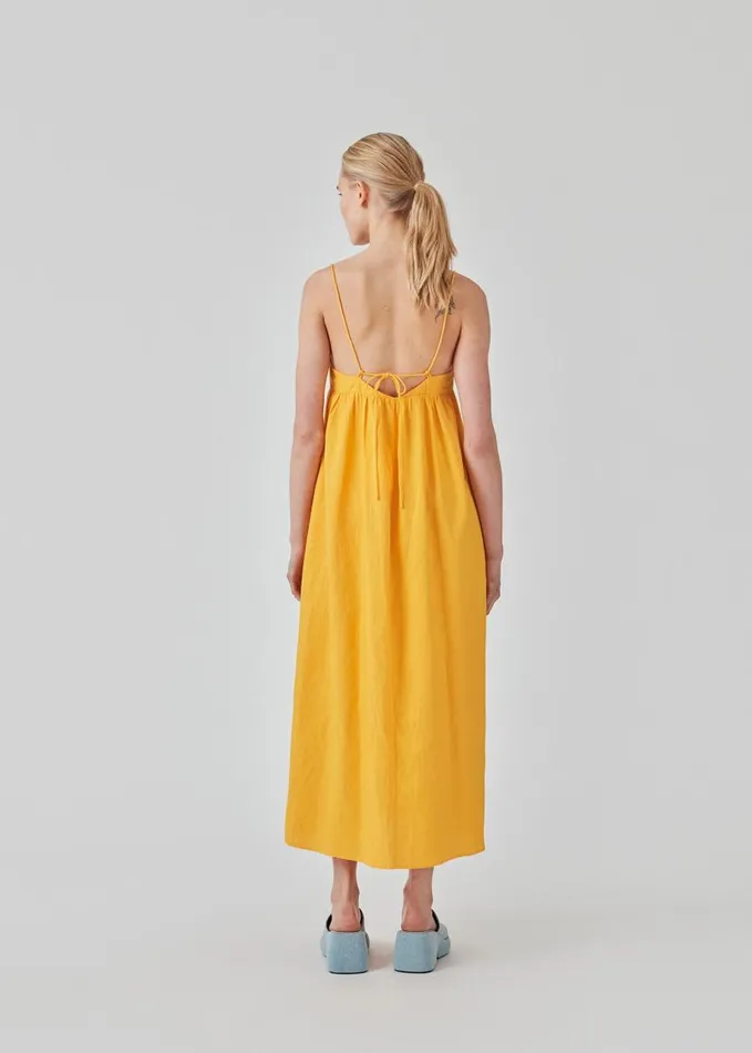 Women Modstrm Dresses DarrelMD Long Dress Gold Fusion Women Modstrm Dresses DarrelMD Long Dress Gold Fusion