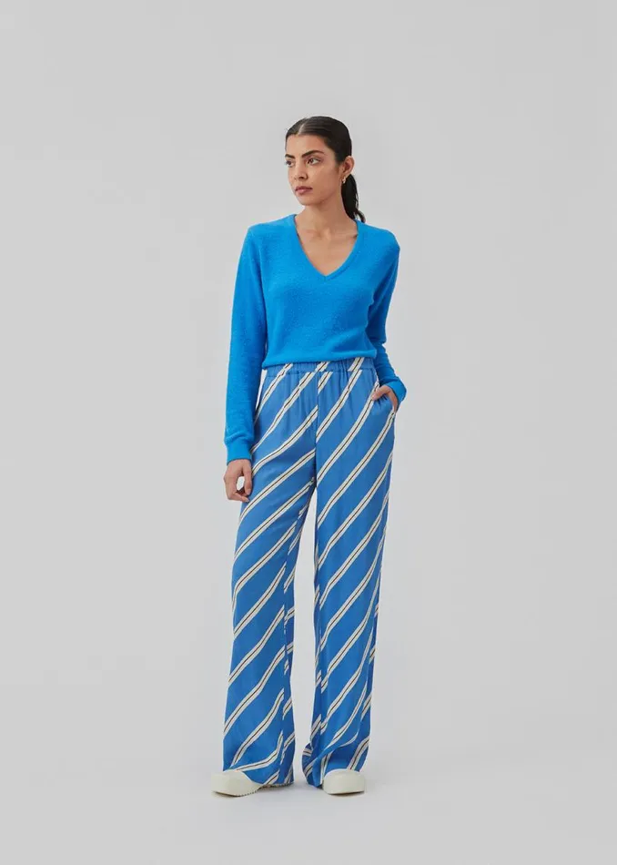 Women Modstrm Pants and Leggings CenniMD Print Pants Azure Stripe