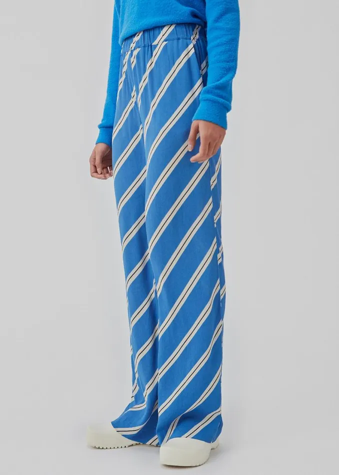 Women Modstrm Pants and Leggings CenniMD Print Pants Azure Stripe Women Modstrm Pants and Leggings CenniMD Print Pants Azure Stripe