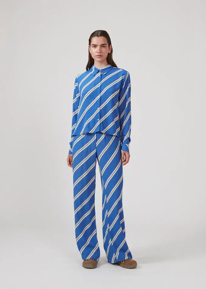 Women Modstrm Pants and Leggings CenniMD Print Pants Azure Stripe Women Modstrm Pants and Leggings CenniMD Print Pants Azure Stripe