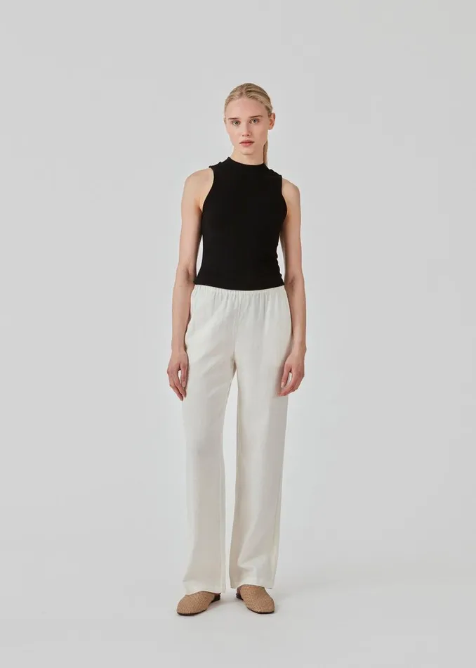 Women Modstrm Pants and Leggings TulsiMD Pants Soft White
