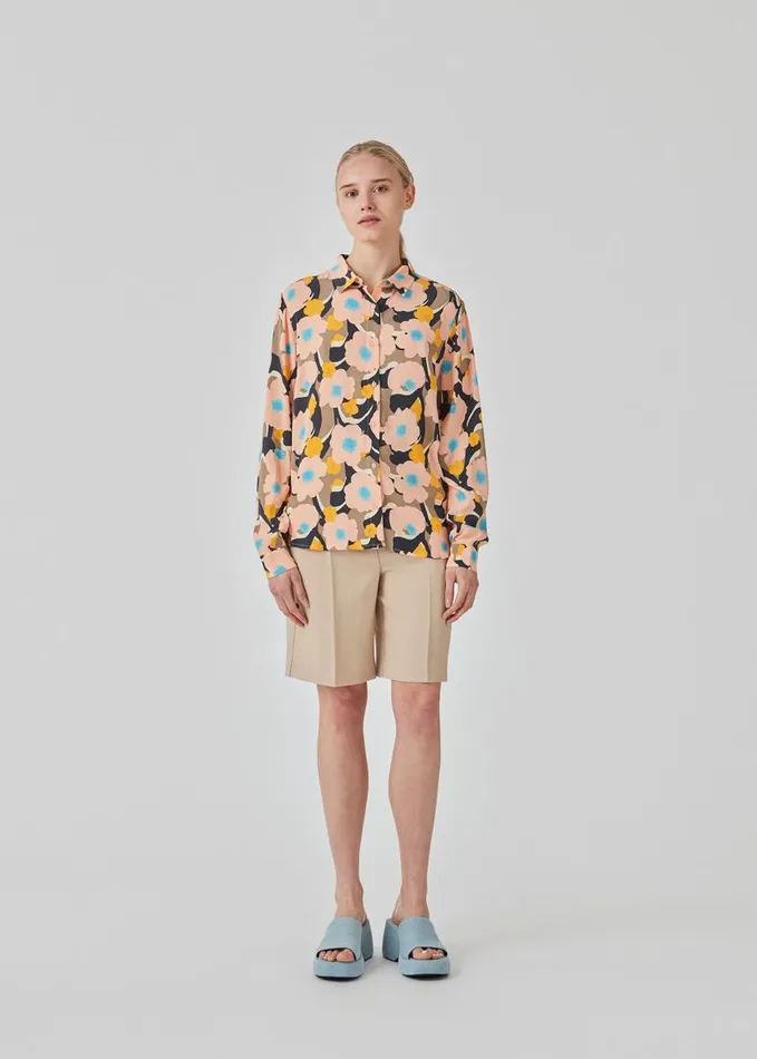 Women Modstrm Shirts DustinMD Print Shirt Sunset Bouquet Women Modstrm Shirts DustinMD Print Shirt Sunset Bouquet