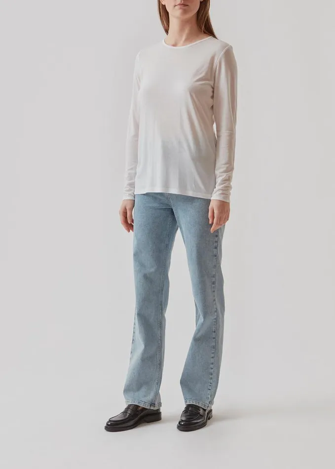 Women Modstrm TShirts TempoMD LS Tshirt White