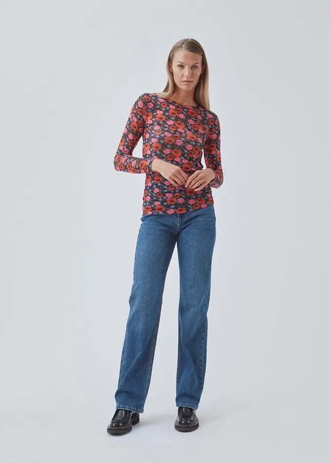 Women Modstrm Tops BinnaMD Print Top Flower Blush