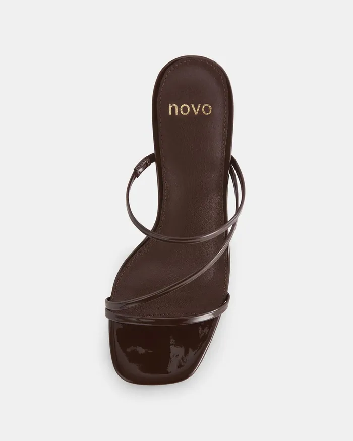 Women NATA ESPRESSO PATENT Party NOVO Shoes