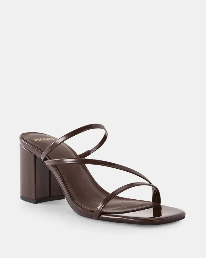 Women NATA ESPRESSO PATENT Party NOVO Shoes