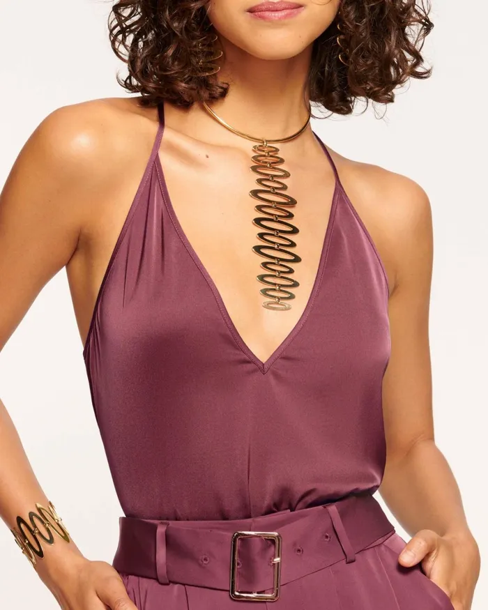 Women Noelle VNeck Tank Top Cabernet Ramy Brook Tops Women Noelle VNeck Tank Top Cabernet Ramy Brook Tops
