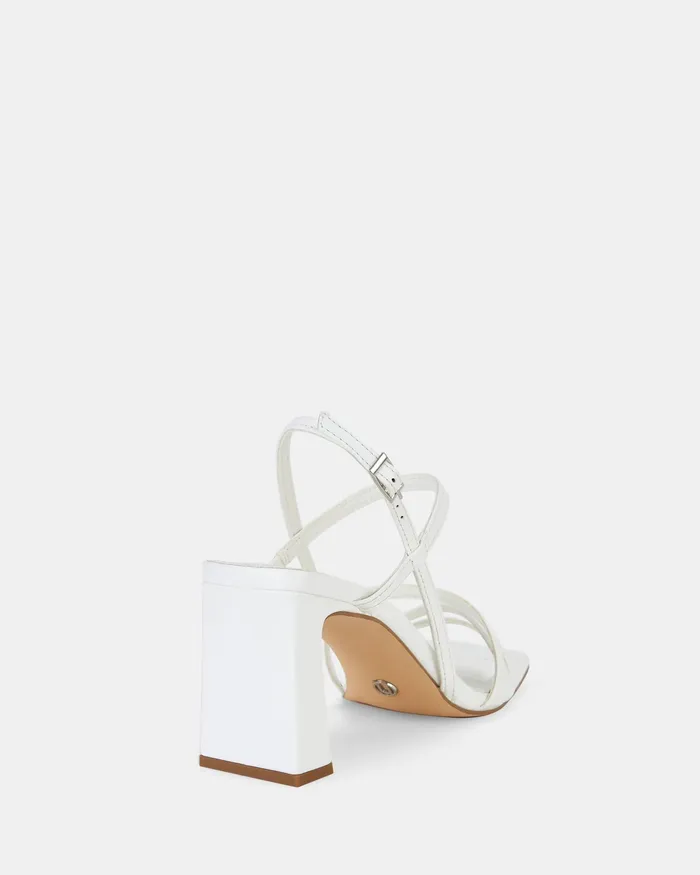 Women NOVO Shoes MAITAI WHITE Open Toe Heels Party