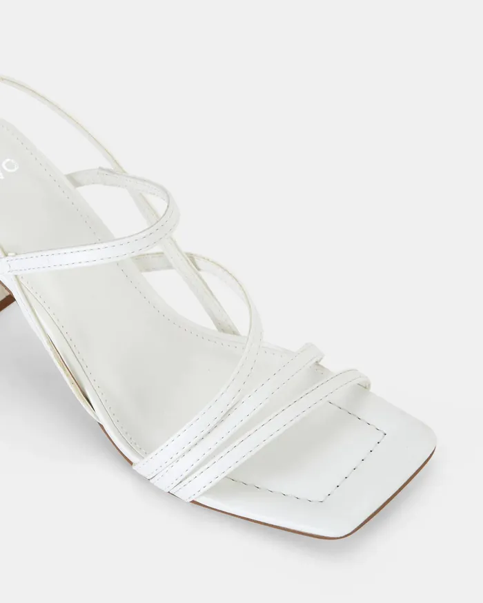 Women NOVO Shoes MAITAI WHITE Open Toe Heels Party