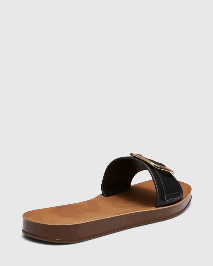 Women NOVO Shoes SANTINO BLACK Sandals Slides