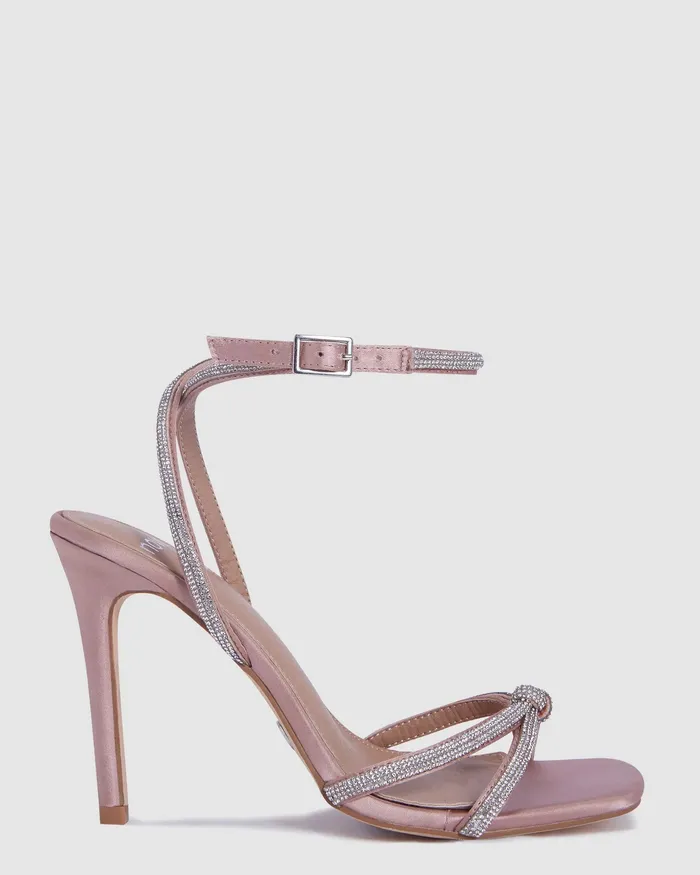 Women NOVO Shoes ZARAH NUDE SATIN Stilettos