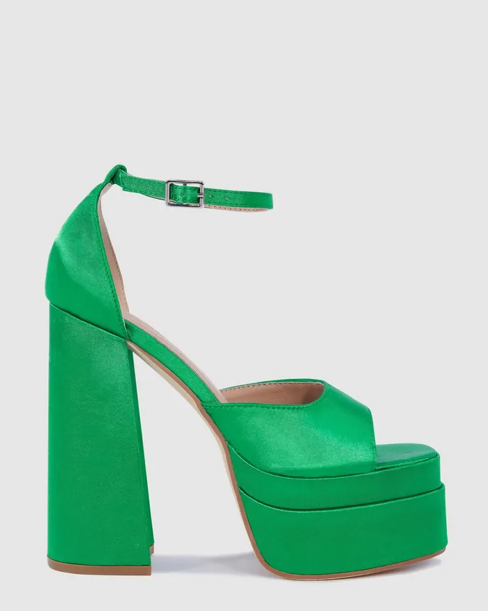 Women NOVO Shoes ZINEY GREEN Party