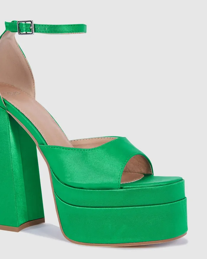 Women NOVO Shoes ZINEY GREEN Party