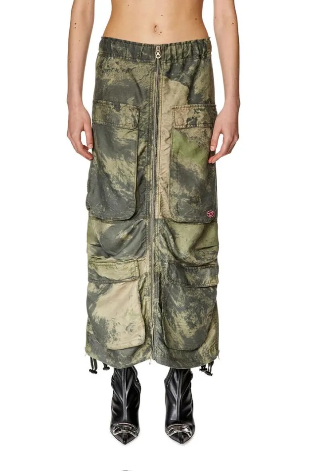 Women OMirtCmf Green Diesel Skirts Women OMirtCmf Green Diesel Skirts
