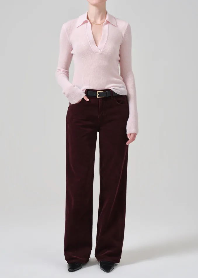 Women Pants Citizens Of Humanity Annina High Rise Wide Leg 30034 Corduroy In Bordeaux Women Pants Citizens Of Humanity Annina High Rise Wide Leg 30034 Corduroy In Bordeaux