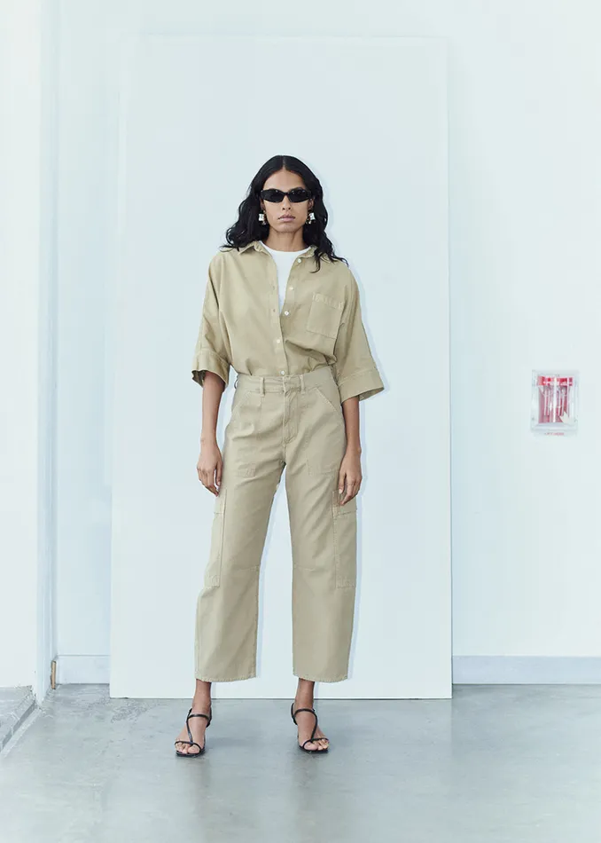 Women Pants Citizens Of Humanity Marcelle Low Slung Easy Cargo In Heirloom
