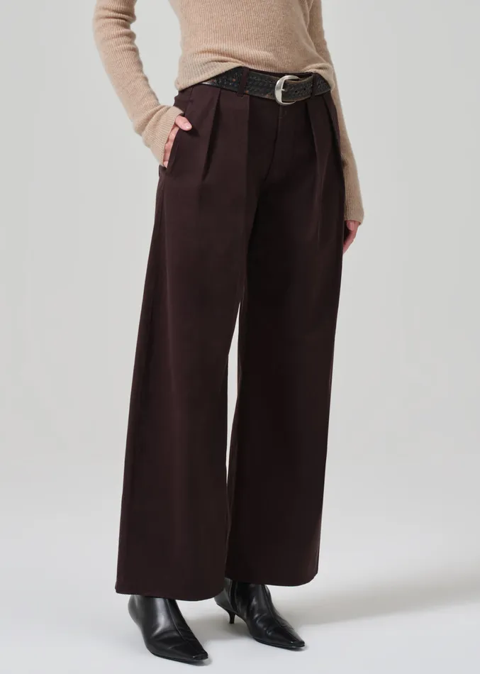 Women Pants Citizens Of Humanity Petra Pleated Trouser In Clove