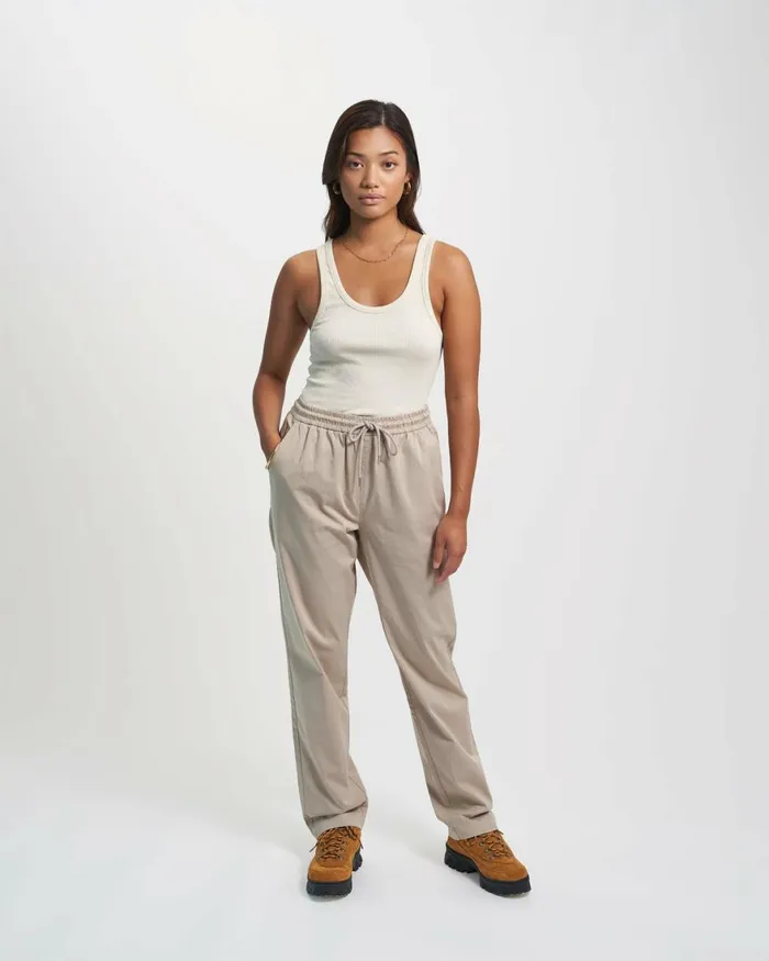 Women Pants Colorful Standard Organic Twill Pants Deep Black
