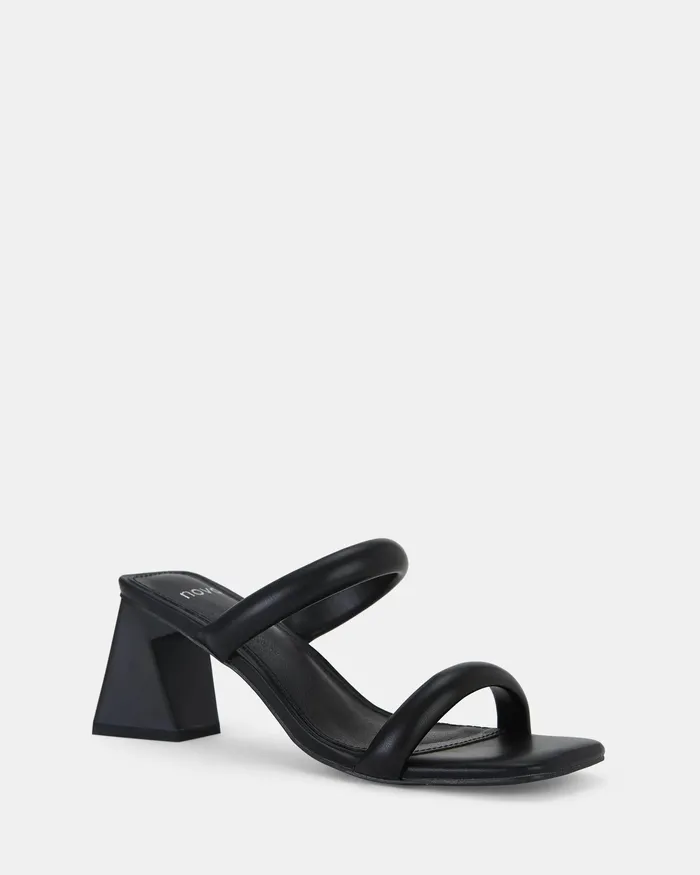 Women Party NOVO Shoes LAYTON BLACK Open Toe Heels