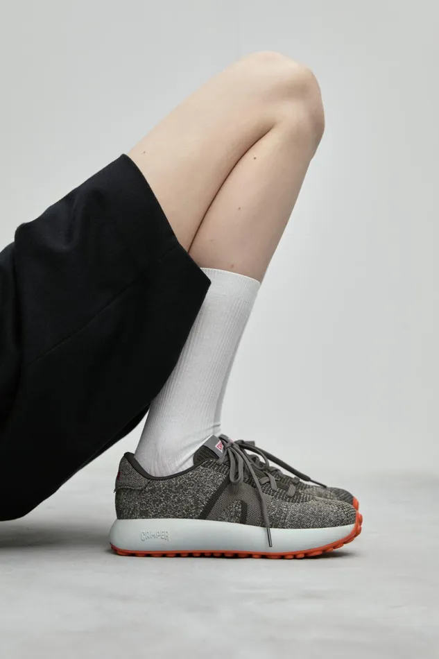 Women Pelotas Athens Gray Textile Sneaker Camper Sneakers Women Pelotas Athens Gray Textile Sneaker Camper Sneakers