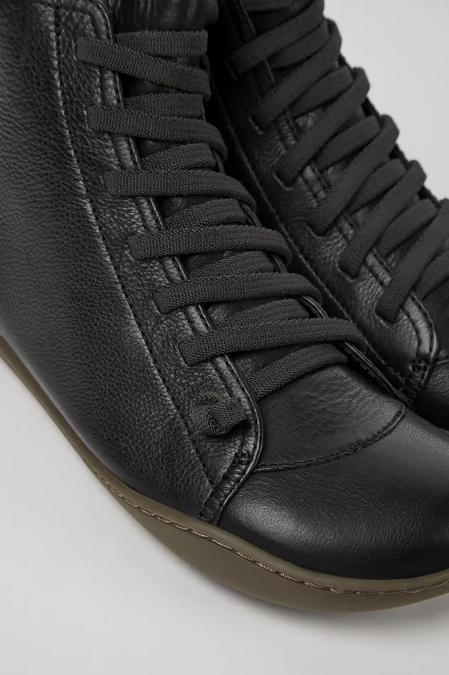 Women Peu Black Ankle Boot Camper Ankle Boots