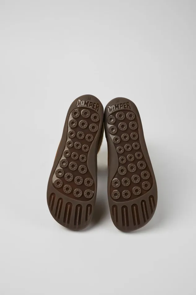 Women Peu Brown Nubuck Boots Camper Boots