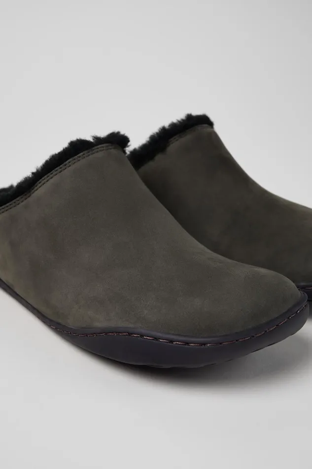 Women Peu Gray Nubuck Clogs Camper Casual Shoes