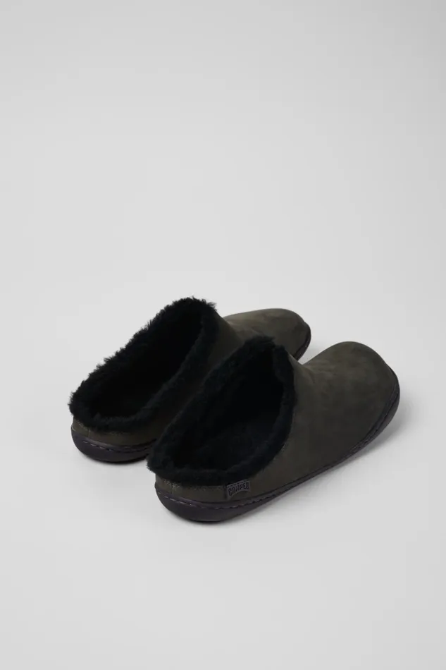 Women Peu Gray Nubuck Clogs Camper Casual Shoes Women Peu Gray Nubuck Clogs Camper Casual Shoes