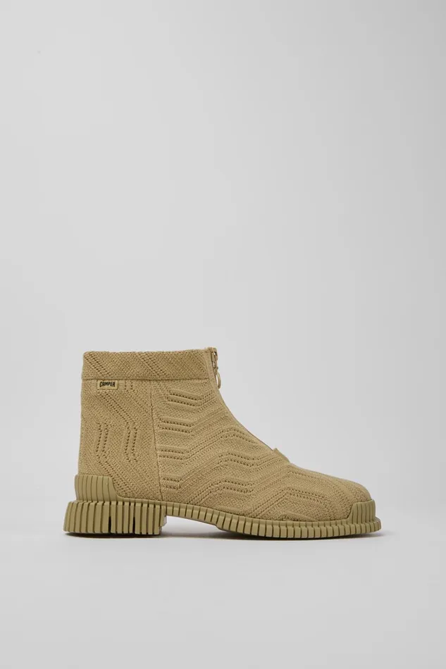 Women Pix Beige Ankle Boots Camper Ankle Boots