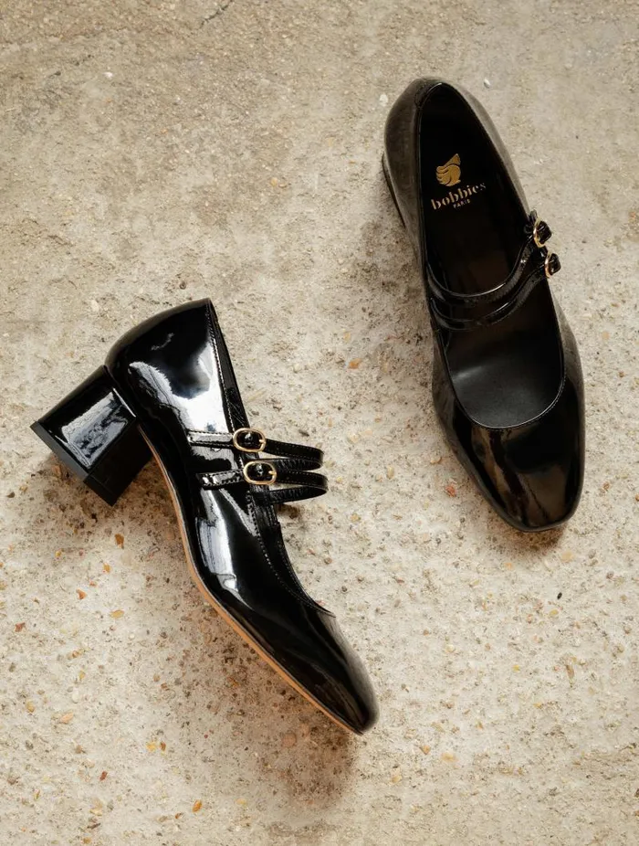 Women Pumps and Mary Janes Bobbies Bettany Lacquered Black
